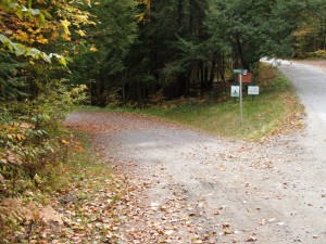 The entrance to Redrock Farm off Jenkins Brook Road onto Redrock Lane